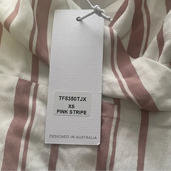 White Closet striped wrap dress size XS new with tags - Picture 7 of 10